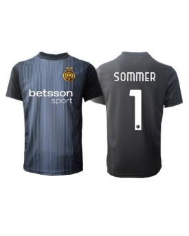 Billige Fotballdrakt Inter Milan Yann Sommer #1 Keeper Replika Hjemmedrakt 2025-26 Kortermet